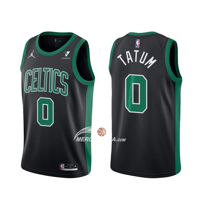 Maglia Boston Celtics Jayson Tatum Statement 2021-22 Nero